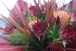 生花の花束（情熱的に）